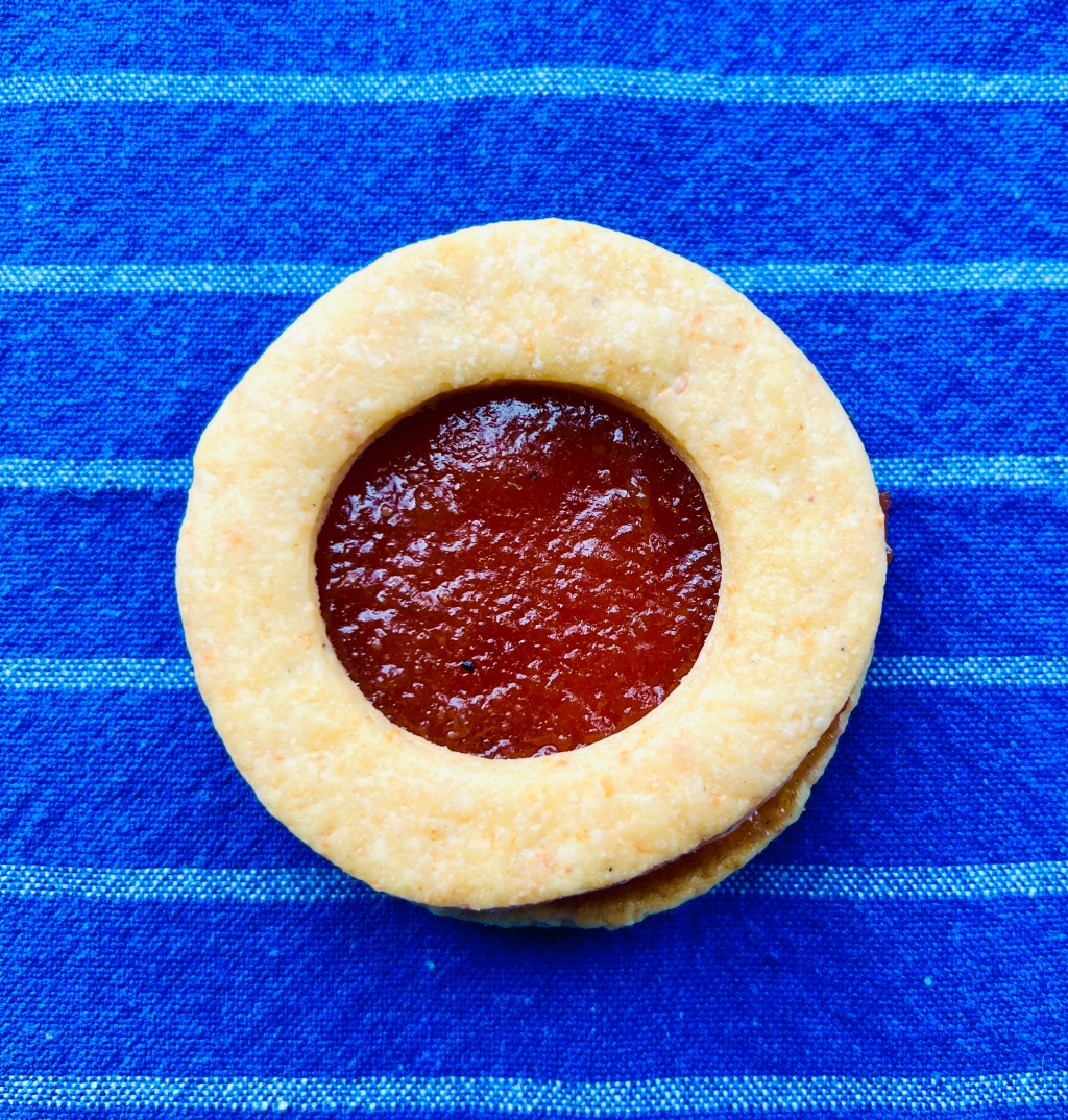 manchego linzer cookies with quince jam from Cookies: The New Classics